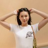 Embroidered Women's Shirt ''Raccoon''