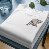 Embroidered Women's Shirt ''Raccoon''
