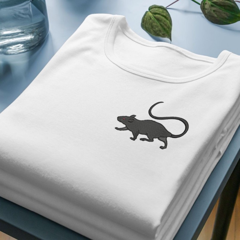 Chandail brodé Unisexe ''Rat''