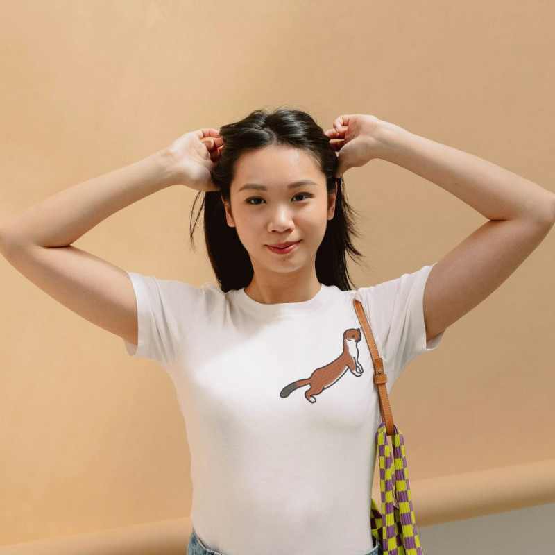 Embroidered Unisex's Shirt ''Weasel''