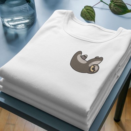 Embroidered Women's Shirt ''Sloth''