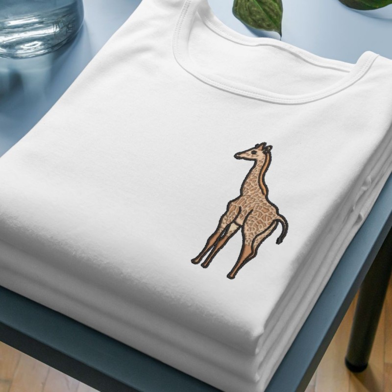 Embroidered Unisex's Shirt ''Giraffe''